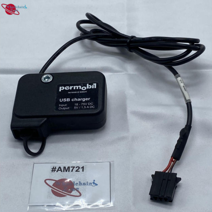 PERMOBIL USB CHARGER 5V 1,5A FOR PERMOBIL POWERCHAIR 324869 | #AM721