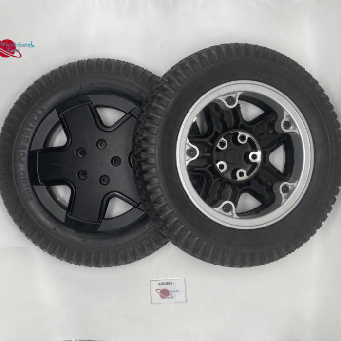 PAIR OF INVACARE DRIVE WHEEL FOR TDX AND STORM 3G 14 X 3 IN (3.00-8) | #JC865