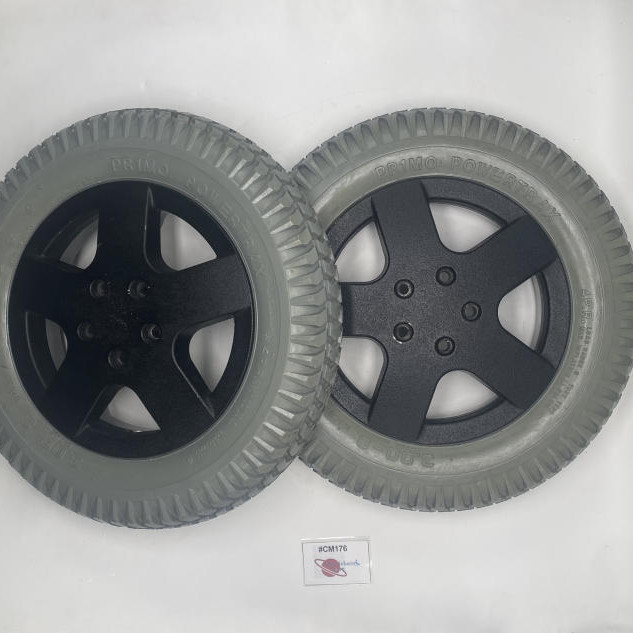 PAIR OF INVACARE DRIVE WHEEL FOR TDX AND STORM 3G 14 X 3 IN (3.00-8) | #CM176