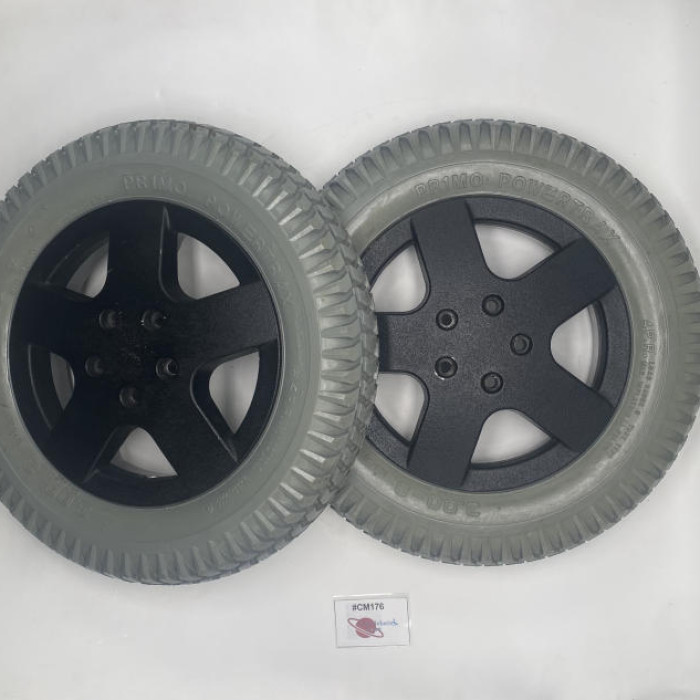 PAIR OF INVACARE DRIVE WHEEL FOR TDX AND STORM 3G 14 X 3 IN (3.00-8) | #CM176