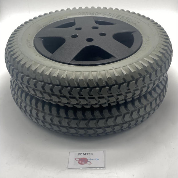 PAIR OF INVACARE DRIVE WHEEL FOR TDX AND STORM 3G 14 X 3 IN (3.00-8) | #CM176